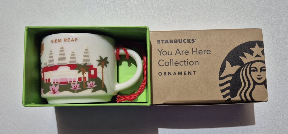 Starbucks Cambodia 2017 Siem Reap City Mug 59ml You Are Here Collectible