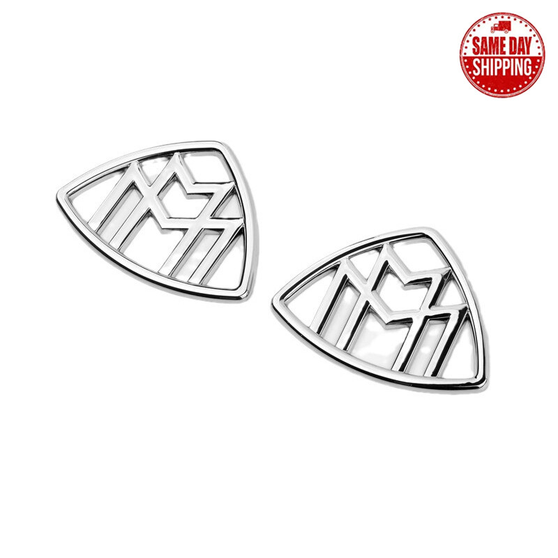 2x Genuine Black Car Body Emblem Side Fender Badge For Benz Maybach S Class W222