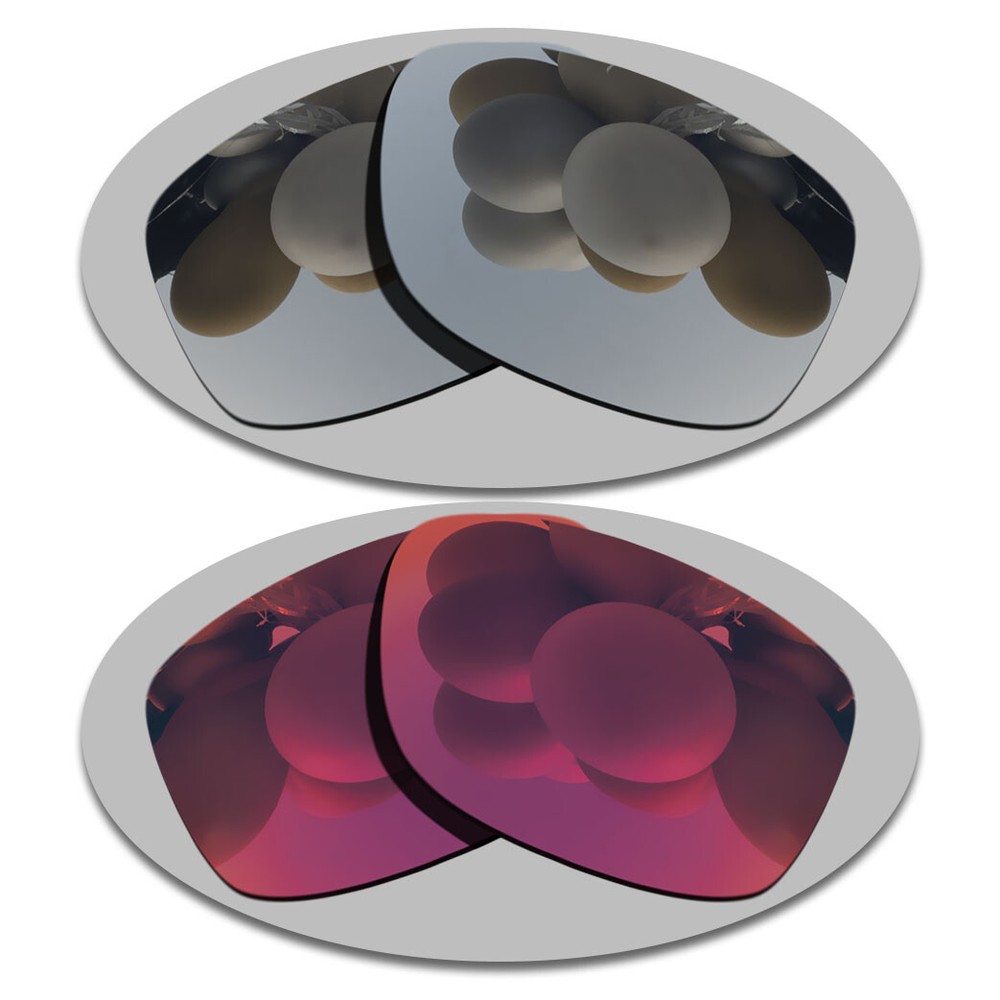 US Silver&Midnight Sun Lenses Replacement For-Oakley Jupiter Squared Polarized