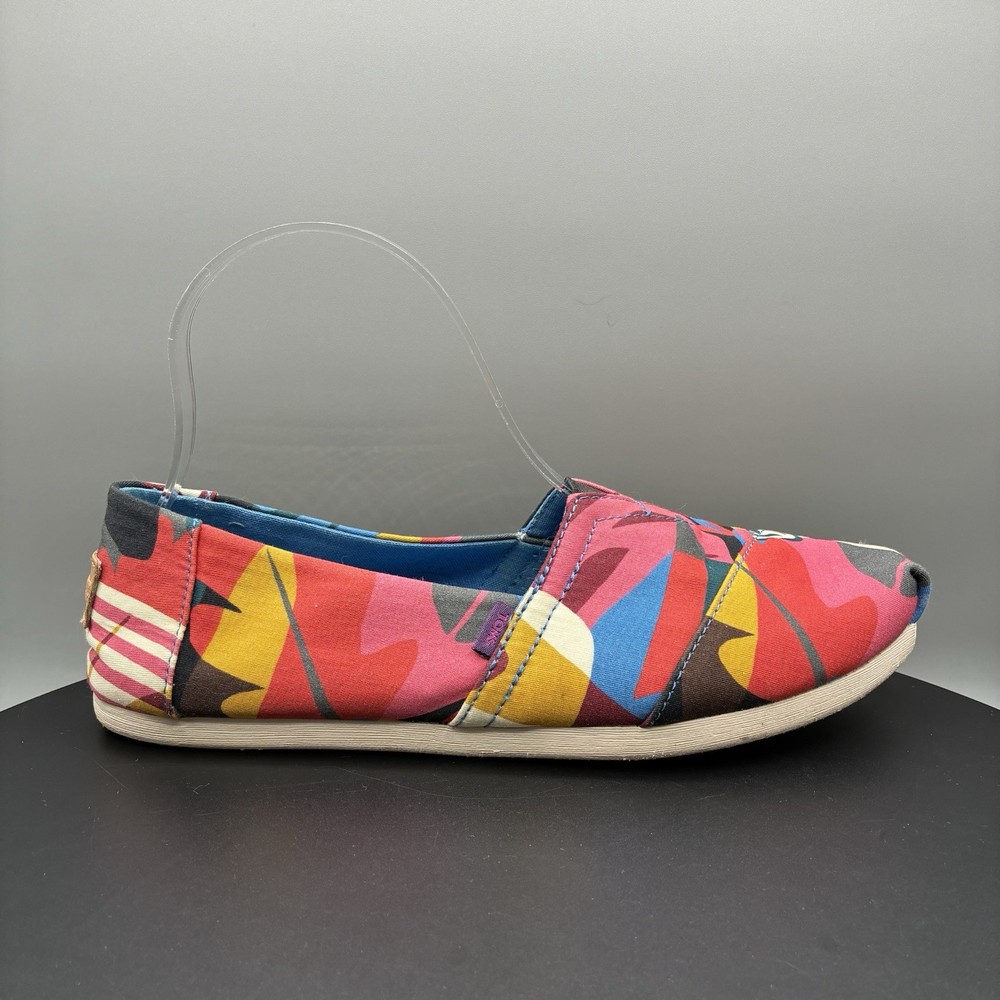 Toms Alpargata Loafers Women’s 7.5 Multi Curation Liberty Print Slip On Flats