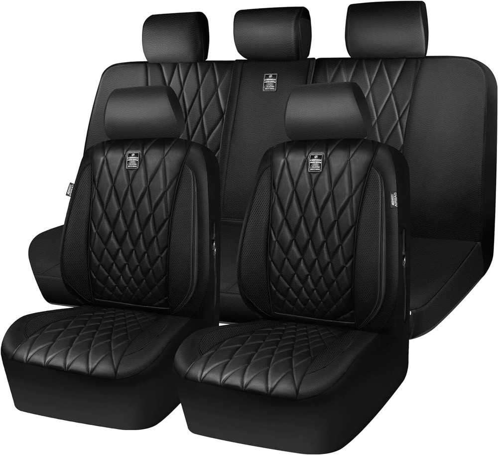 Universal Fit 5-Seater Waterproof Leatherette Seat Covers with Luxury Design