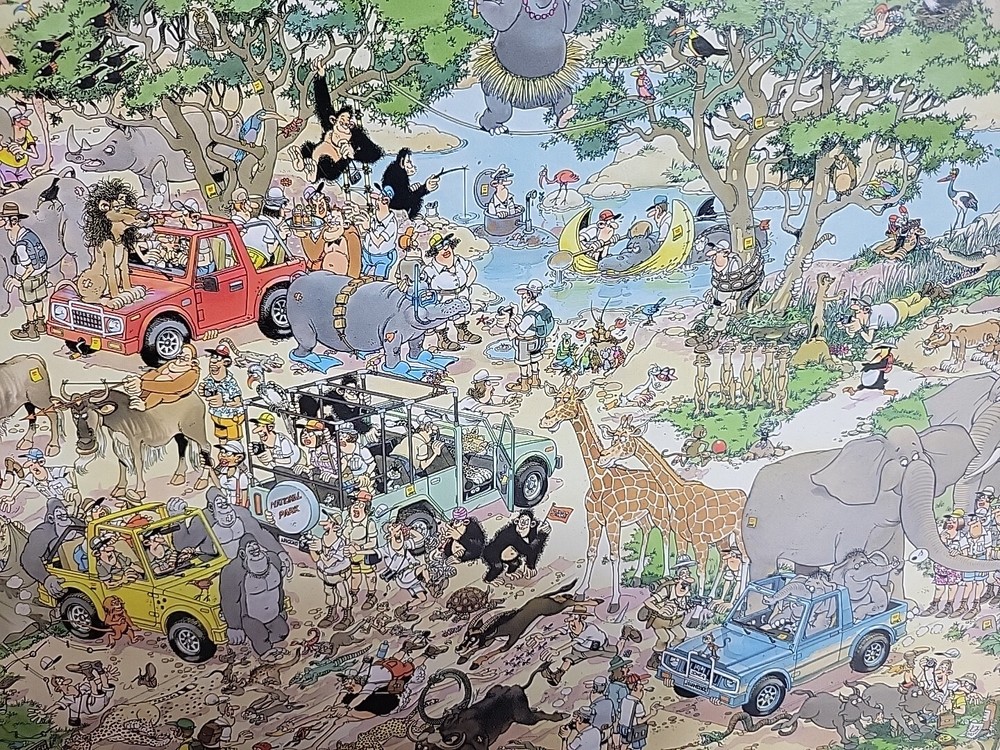Christmas Gift Jan Van Haasteren Jigsaw Puzzle 1500 Pieces Jumbo SAFARI 17016
