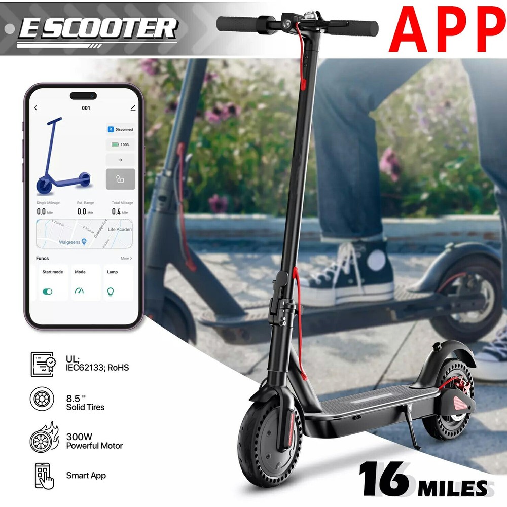 8.5 Inch Folding Electric Scooter for Adults 22MPH Speed LCD Display APP Control Commuter E-Scooter