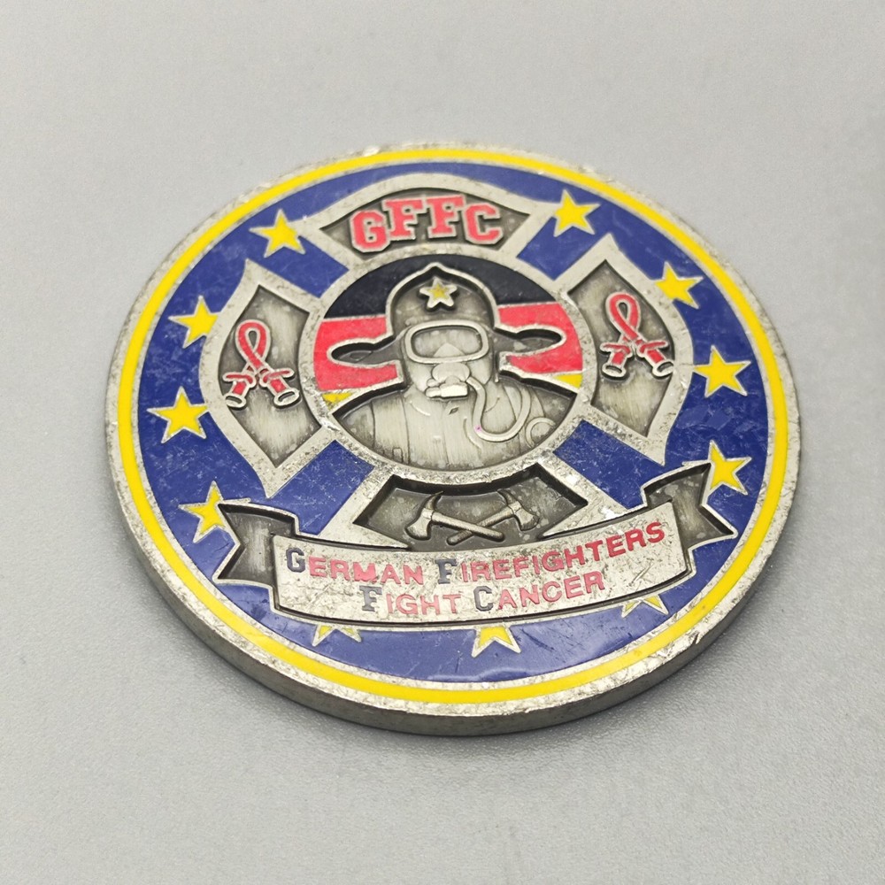 German Firefighters Fight Cancer Challenge Coin