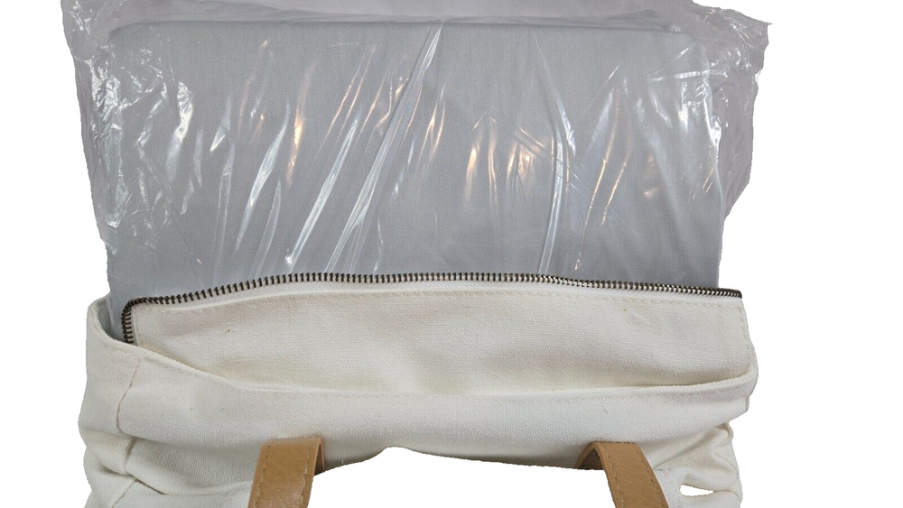 Cozy Earth Bamboo Linen California King Fitted Sheet in Shore Canvas Bag