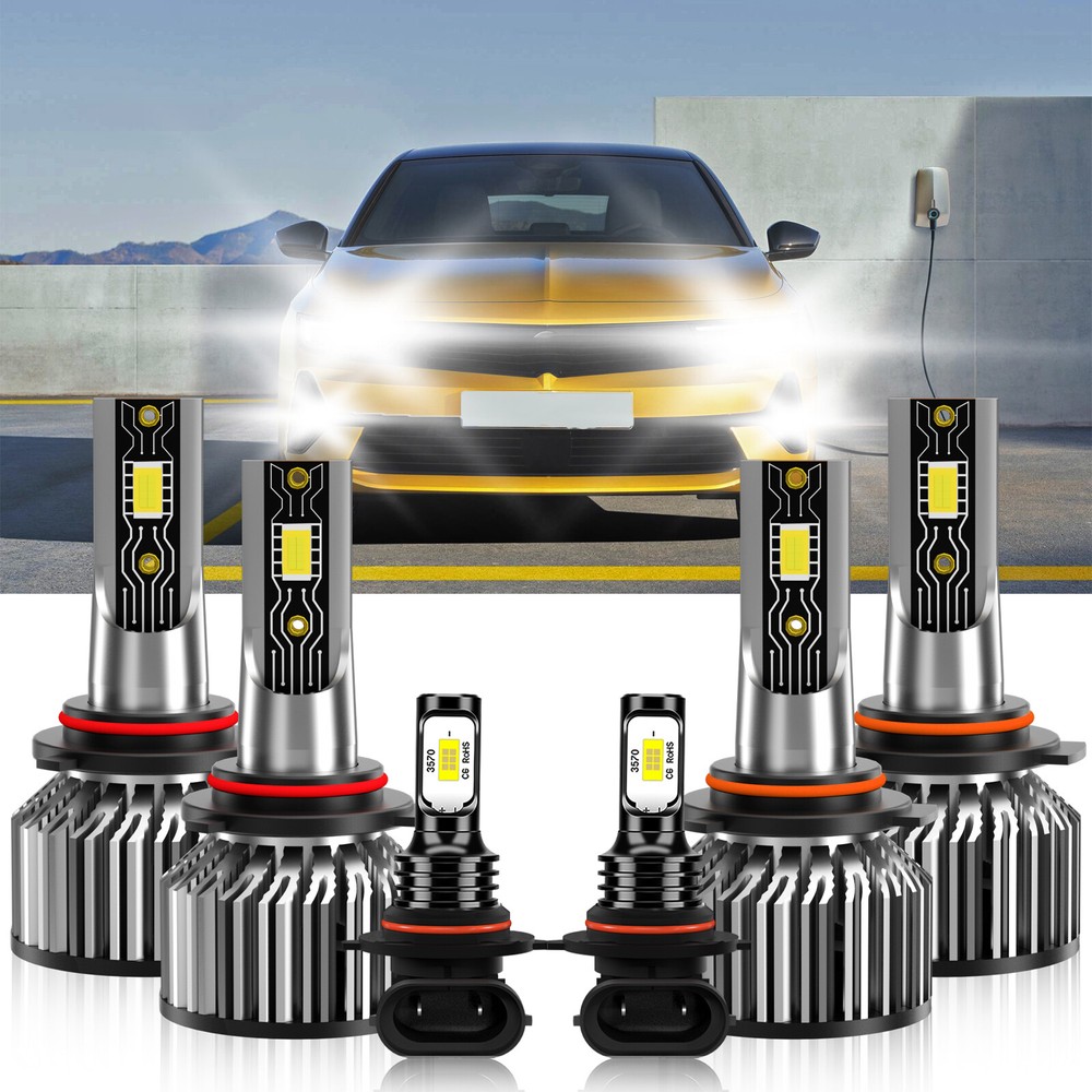 LED Headlight Bulbs Hi/Low Beam Fog Light For Chevrolet Avalanche 2500 2002-2004