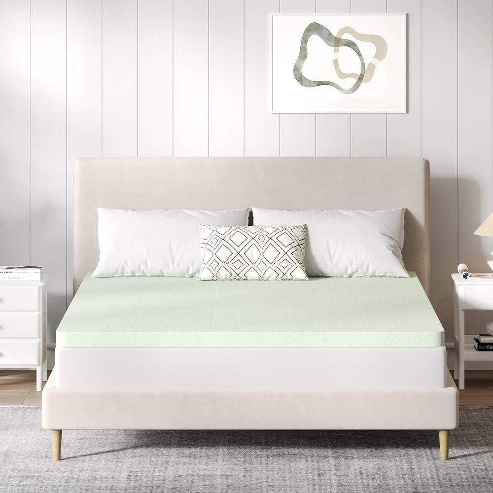 Novilla King Mattress Topper, 4 Inch Gel Infused Memory Foam King Size Mattre...