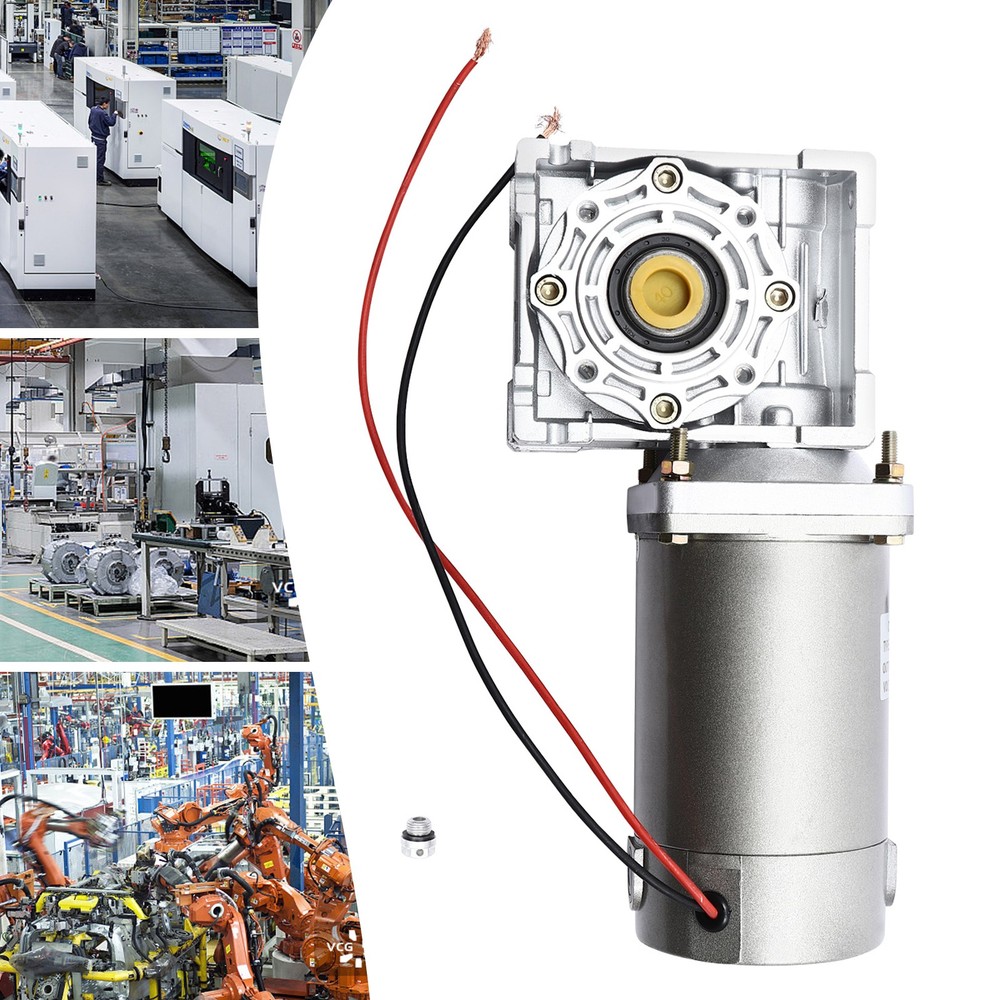 DC Gear Motor 12V High Torque Reducer Gear Motor Worm Gear Reducer Gearbox