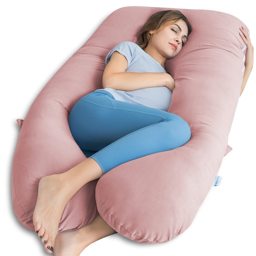 Pregnancy Pillows for Sleeping, Cooling U Shaped Body Pillow, Maternity Pillo...