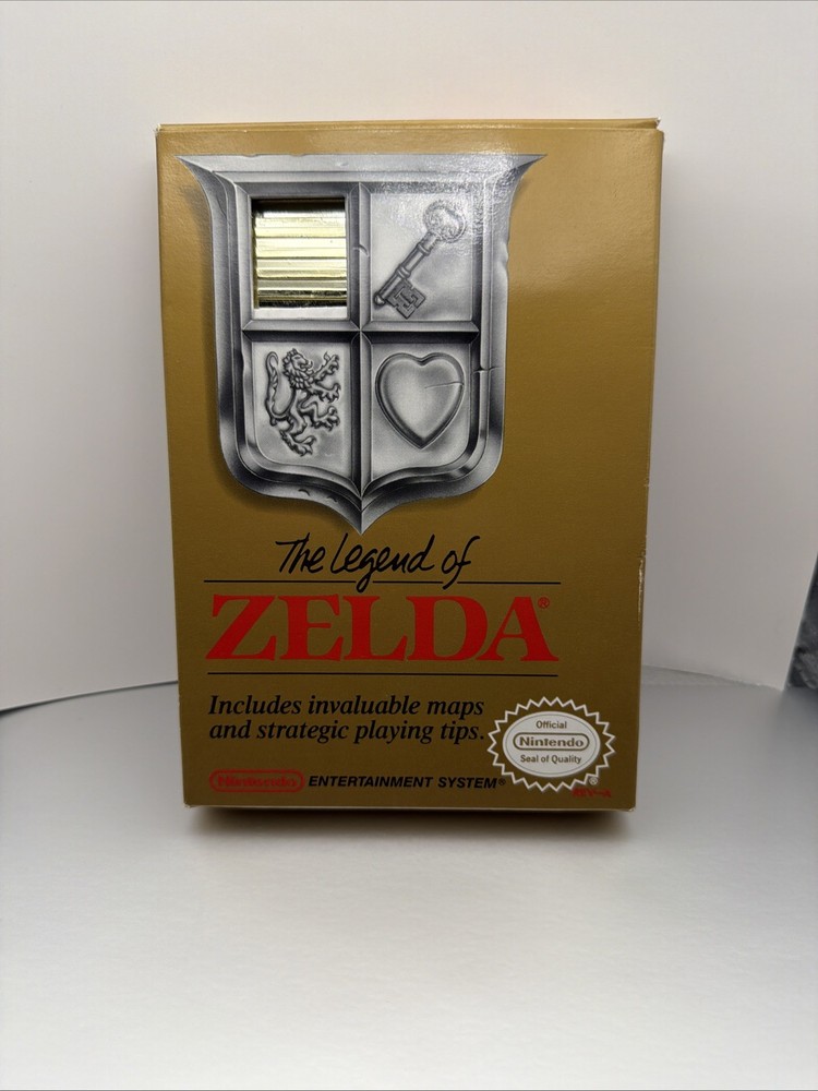The Legend of Zelda (Nintendo NES, 1987) CIB Including MAP! Box And cart NICE!