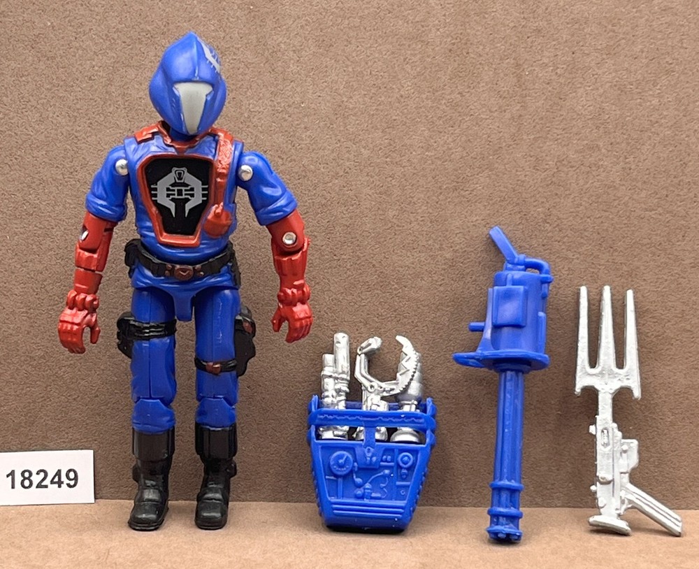 BLACK MAJOR CUSTOM VIPER COBRA B.A.T.S. Silver Logo G.I. Joe 3.75