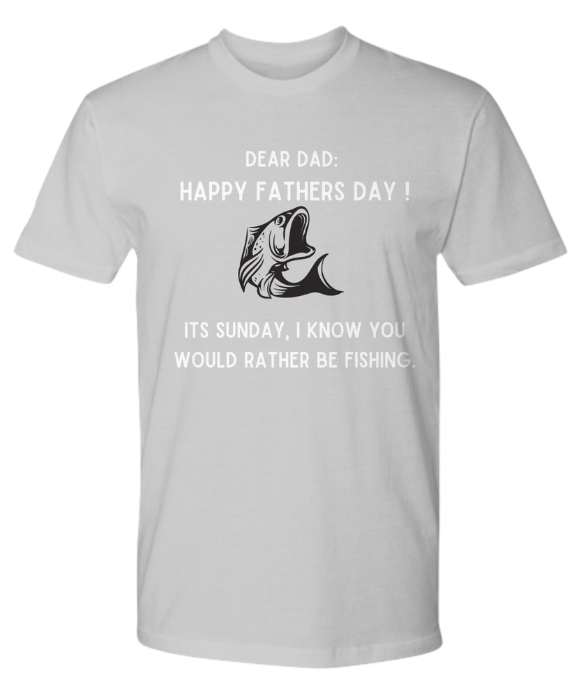 Fathers Day Tee - Premium Tee.Fathers day fishing shirt. gift.-image