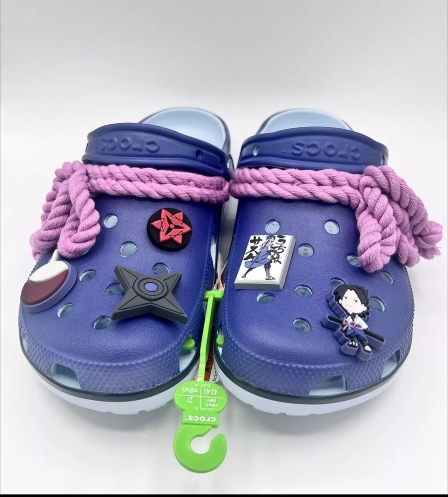 Crocs Classic Clog x Naruto Sasuke Men Size 5 6 New Fast Ship 209884