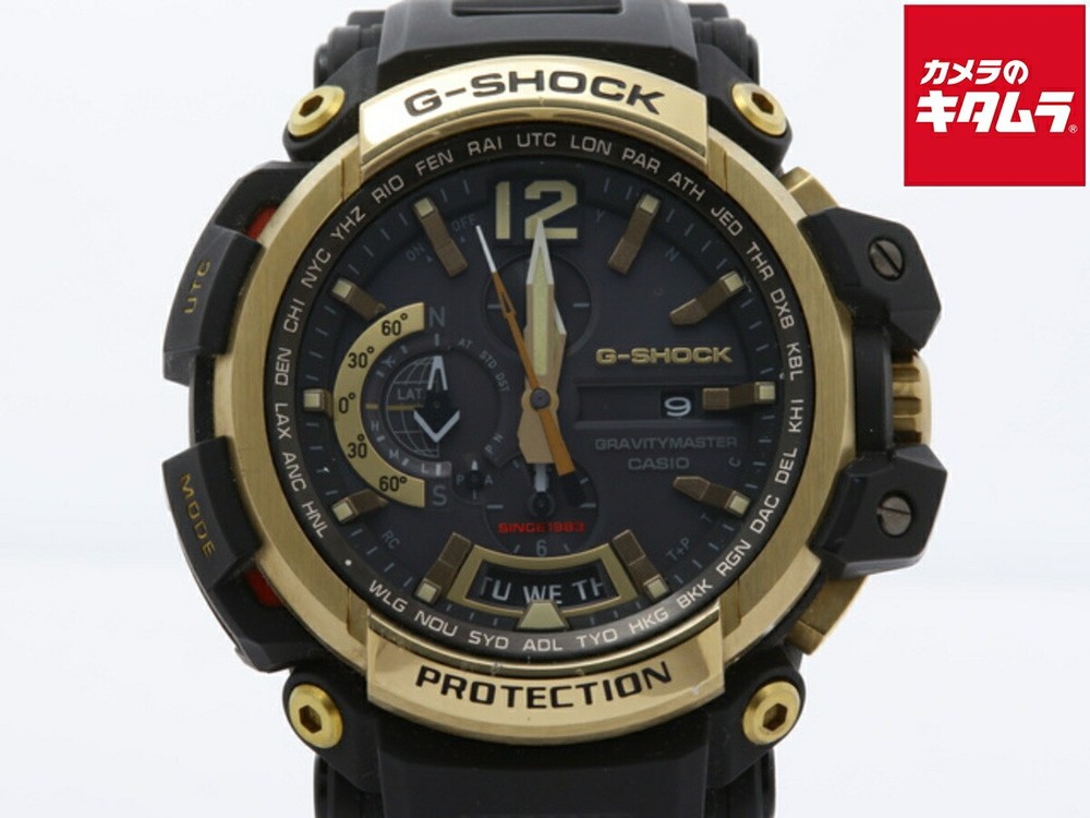 Casio G-Shock Gravitymaster GPW-2000 Black Stainless Steel Watch Used Good Condition