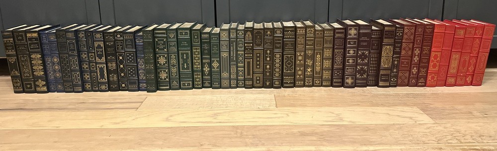 Franklin Library Leather Bound Books Lot Of 48 Gilded Decoration