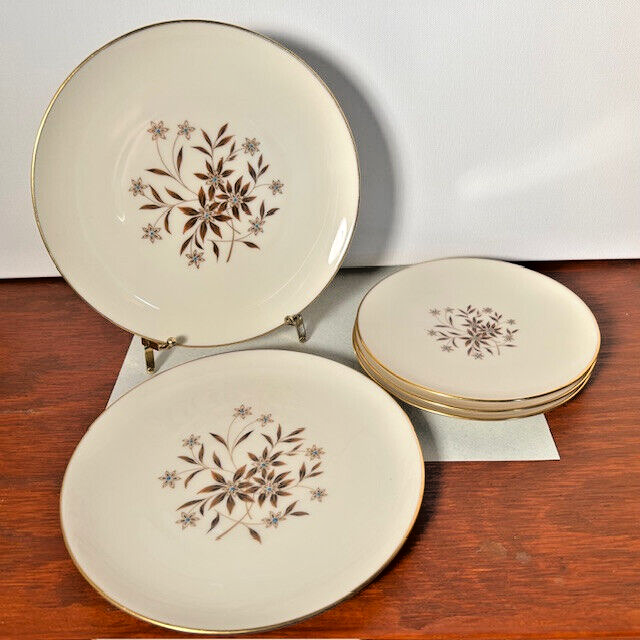 Lenox Starlight China 2 Luncheon/ Salad Plates 3 Bread USA X-302 Replacement Lot