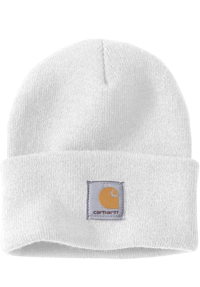 Carhartt White Knit Beanie Watch Hat One Size Authentic Cap