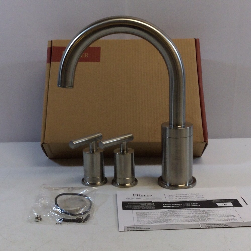 Pfister RT65NCK Silver Brushed Nickel Contempra 2-Handle Roman Tub Faucet