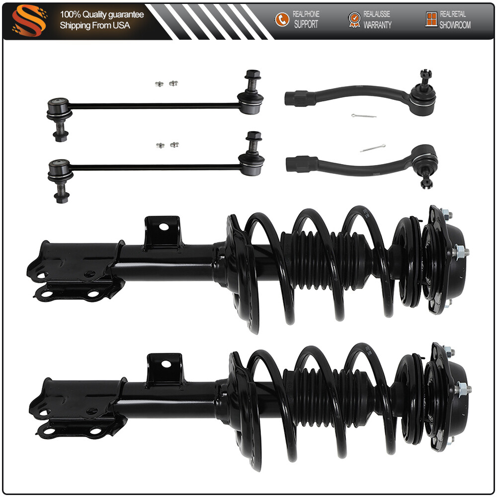 2011-2016 Hyundai Elantra Front Suspension Kit - Struts Sway Bars Tie Rods  