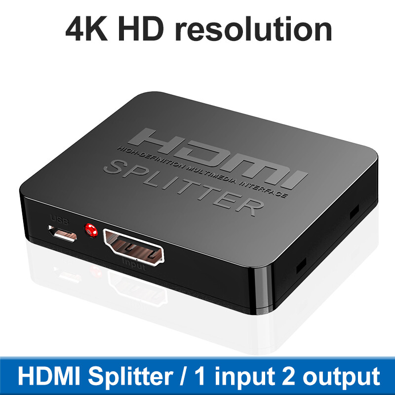 1 Input 2 Output Ultra HD 4K 3D HDMI Splitter Switcher 1080P HDTV Video Adapter