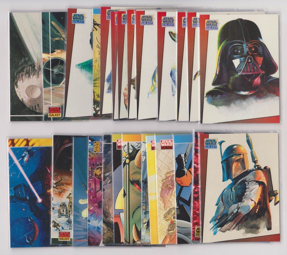 Complete 28-Card Set 1993 Topps Star Wars Galaxy Bend Ems Series A-BB Limited Edition Collectible Trading Cards RARE