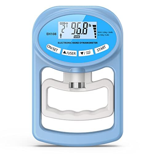 Hand Dynamometer Grip Strength Trainer - Electronic Hand Grip Strength blue