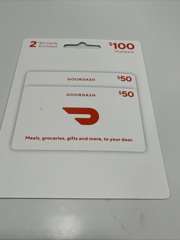 $50 DoorDash Gift Card - Pack of 2 - Physical Delivery-image