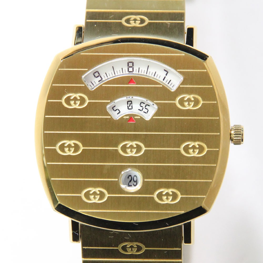 Gucci Grip 157.3 YA157409 Mens Quartz Watch Pre-Owned Shoten