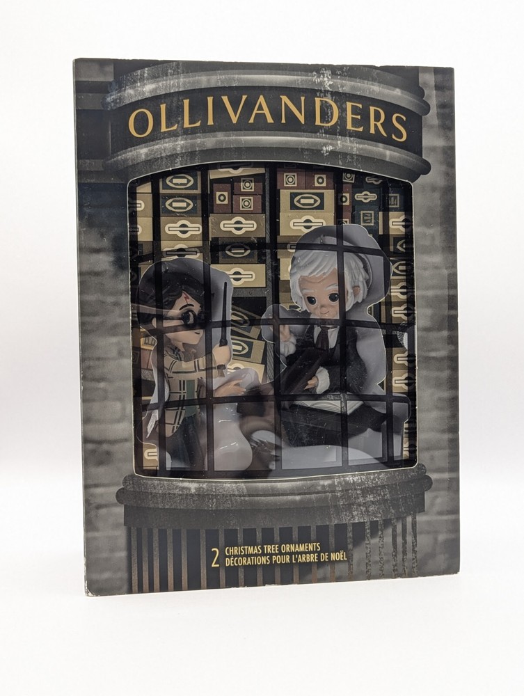 Harry Potter Ollivander Wand Shop Christmas Ornament Set of 2 Hallmark NEW  