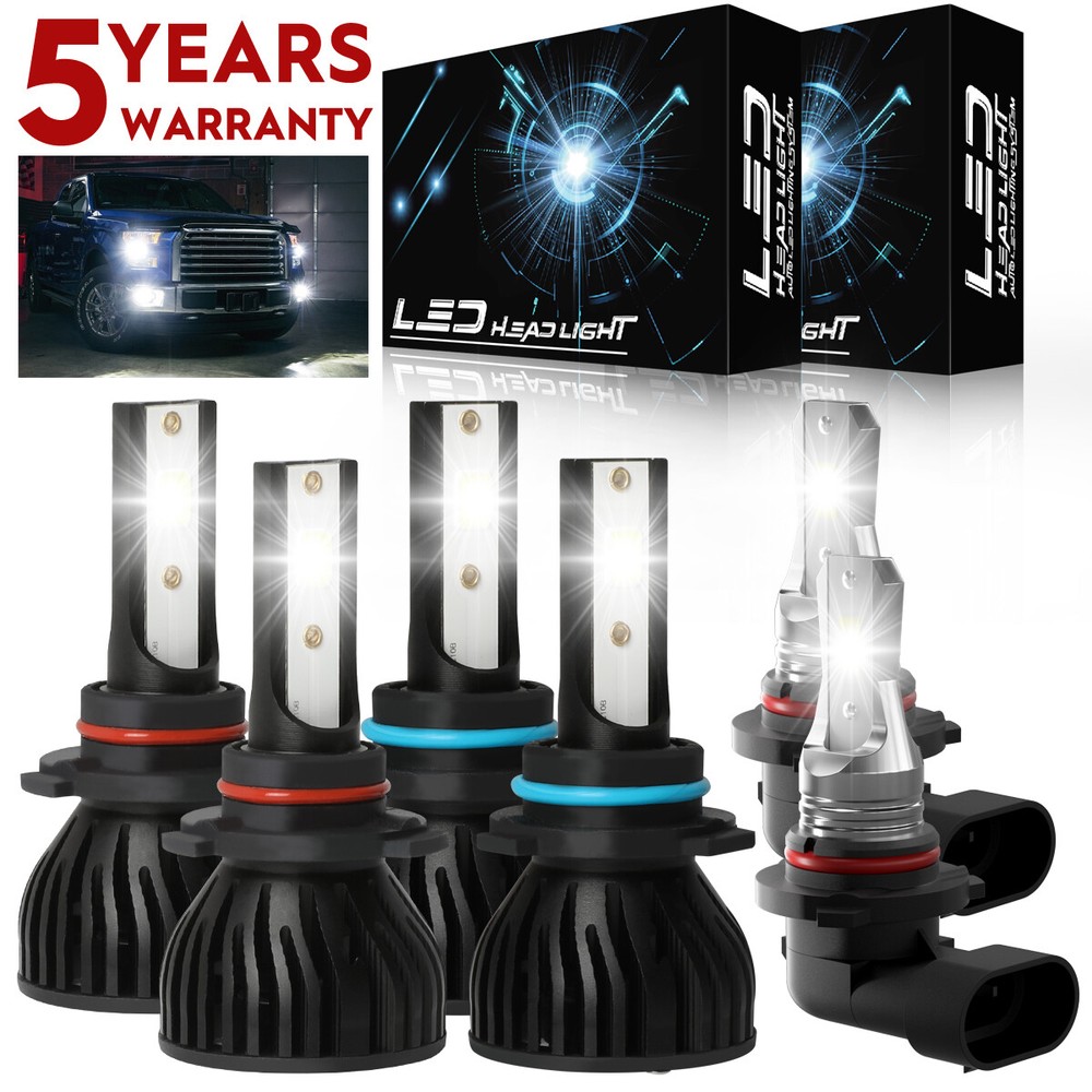 1999-2004 Jeep Grand Cherokee 6x LED Hi/Lo Beam Fog Light Bulb P4C