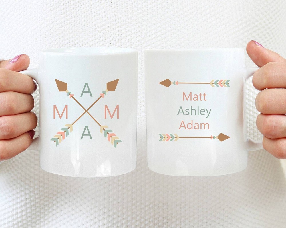 Mama Coffee Mug Boho Arrows Personalized Mug For Mom Mother's Day Gift Gift For