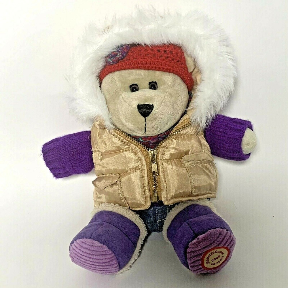 Starbucks 2006 Winter Bearista Plush Teddy 52nd Edition Gold Girl