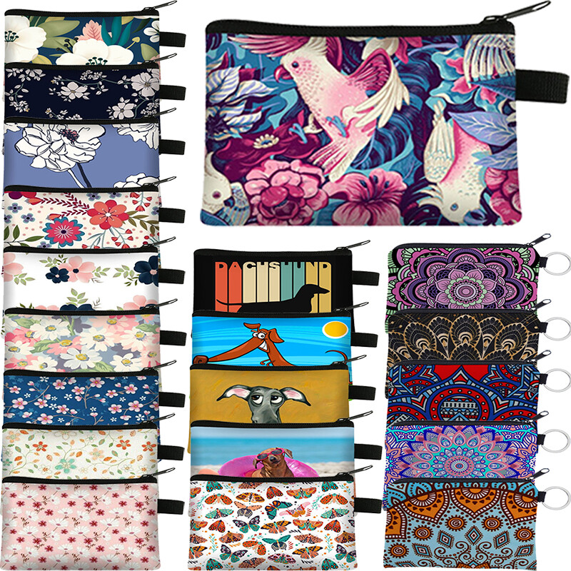 Cute Cartoon Zipper Mini Wallet for Girls – Coin Card Key Pouch