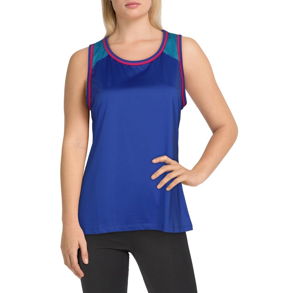 Fila Womens Sweetspot Blue Tennis Fitness Tank Top Athletic L  0694