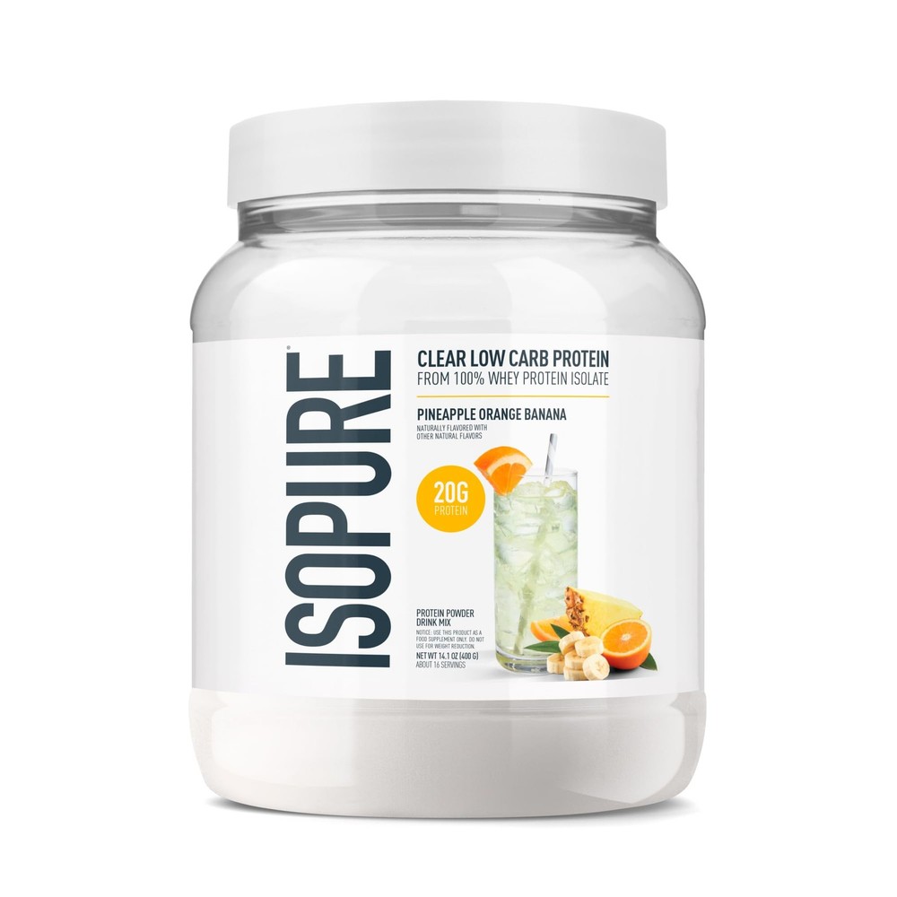 Isopure Clear Whey Isolate Protein Powder Lactose Free Gluten Free Naturally ...