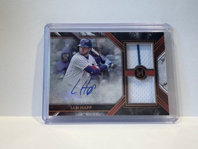2022 Topps Museum Collection Ian Happ Dual Relic Auto #37/50 #SWDRA-IH