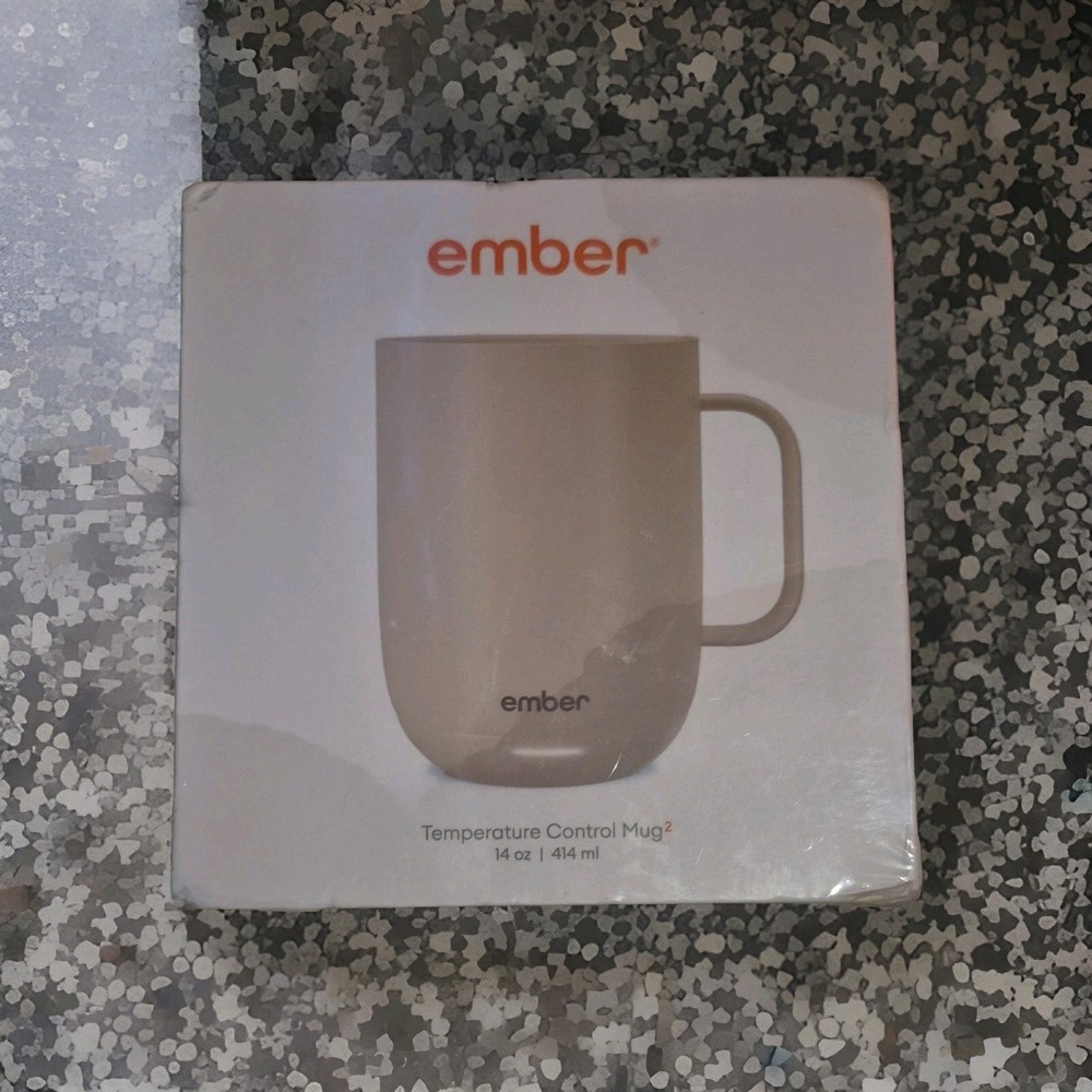 Ember Mug 2 Smart Heated Coffee Cup 10oz SandStone App Controlled Temperature