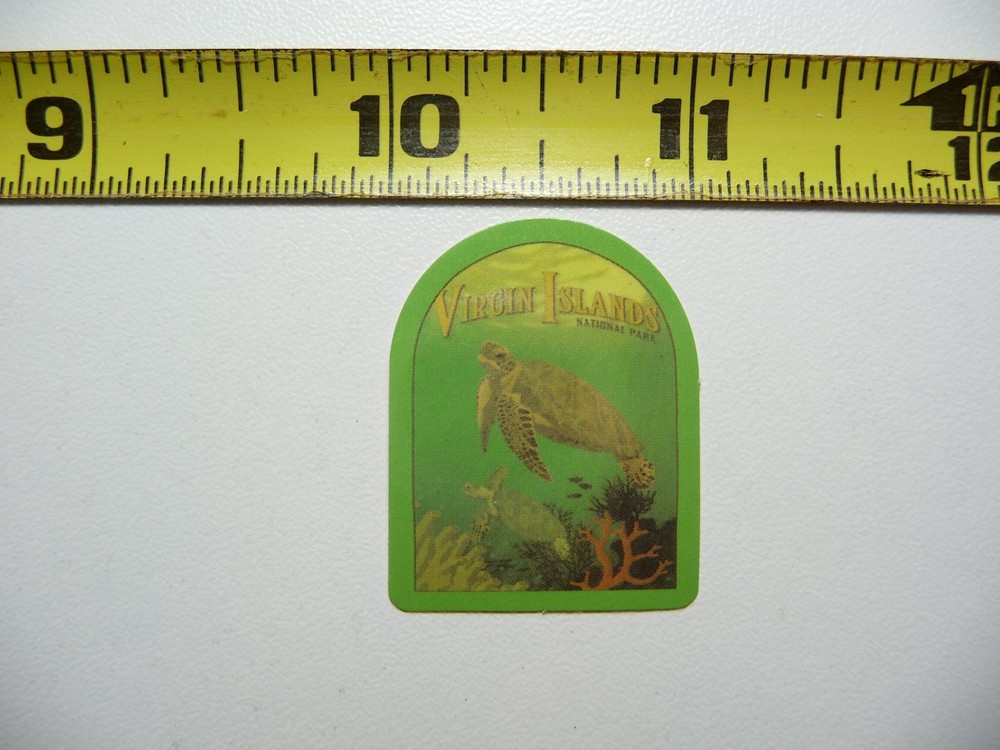 Tiny Virgin Islands sticker decal collectible for national park lovers