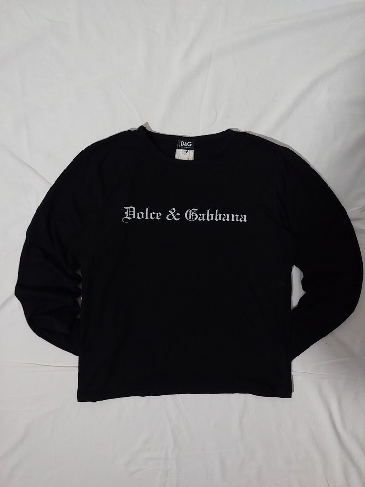 Dolce Gabana Longsleeve Sweater Big Logo Size L