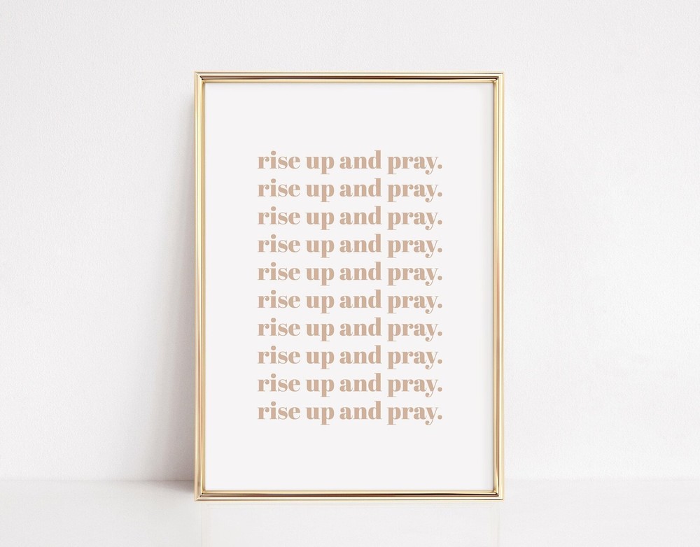 Inspirational Luke 22:46 Bible Verse Wall Art - Christian Scripture Decor