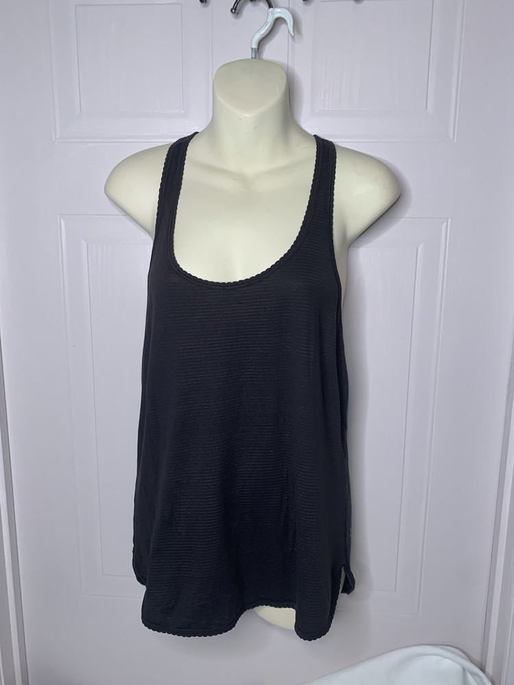 Lululemon Women's Racetback Black Tank Top 12-14