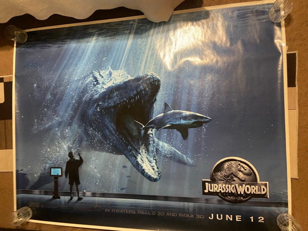 Very Rare 2015 Jurassic World 5FT Subway MOVIE POSTER 45x60
