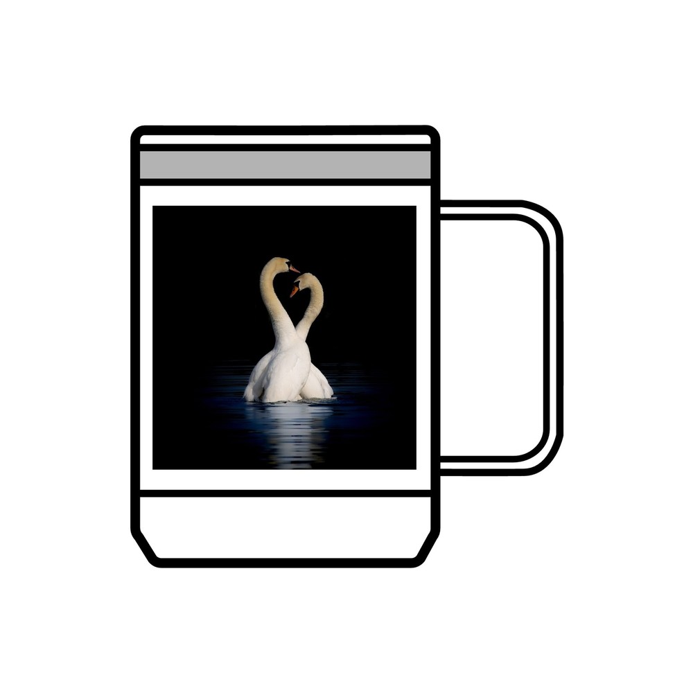 Elegant Swan Coffee Mug Tumbler, 15oz Drinkware for Nature Lovers, Gift for Her,