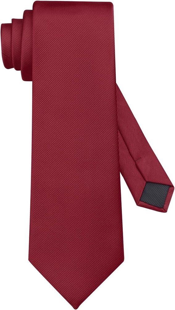 Black Solid Color Formal Necktie for Men 3.15 Inch Wide