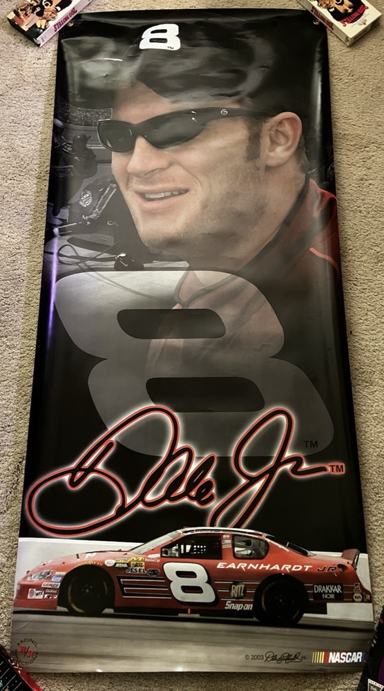 Dale Earnhardt large 58x26 inch vinyl racing poster