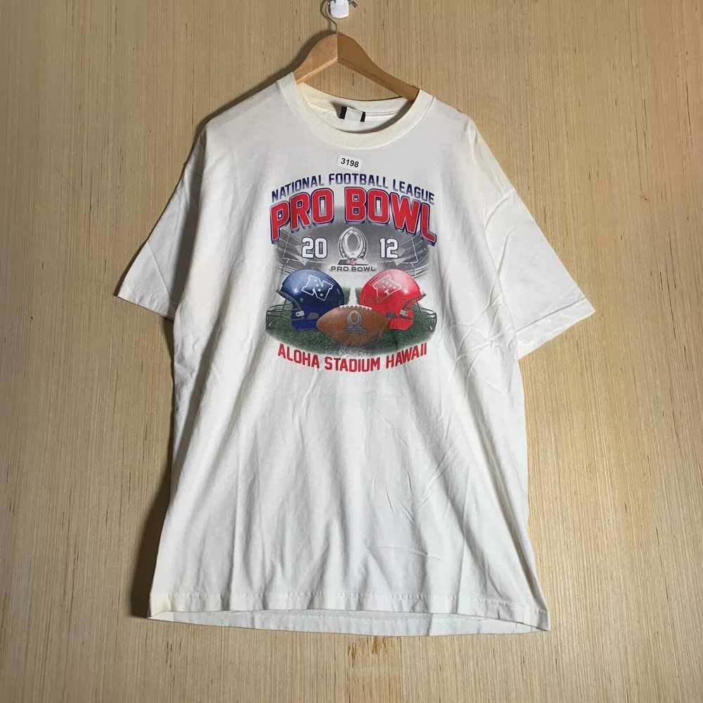 Vintage Pro Bowl 2012 Shirt Adult Extra Large White Short Sleeve Men's Pullover