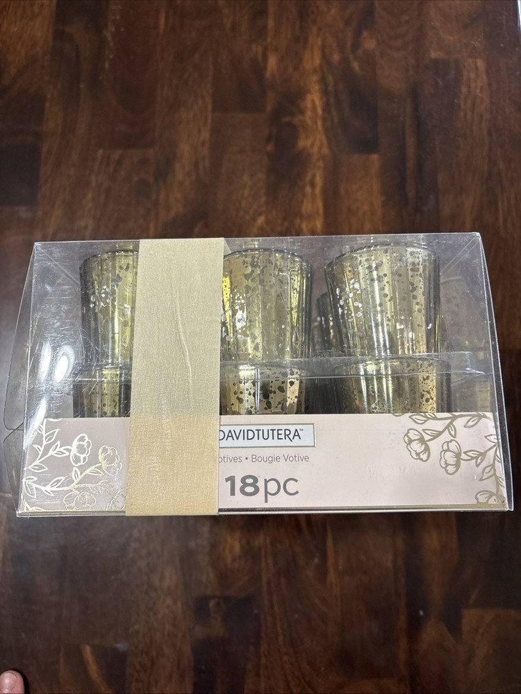 DAVID TUTERA Bougie Votive Candle Holders Set of 18 8251-2018-01 30023449