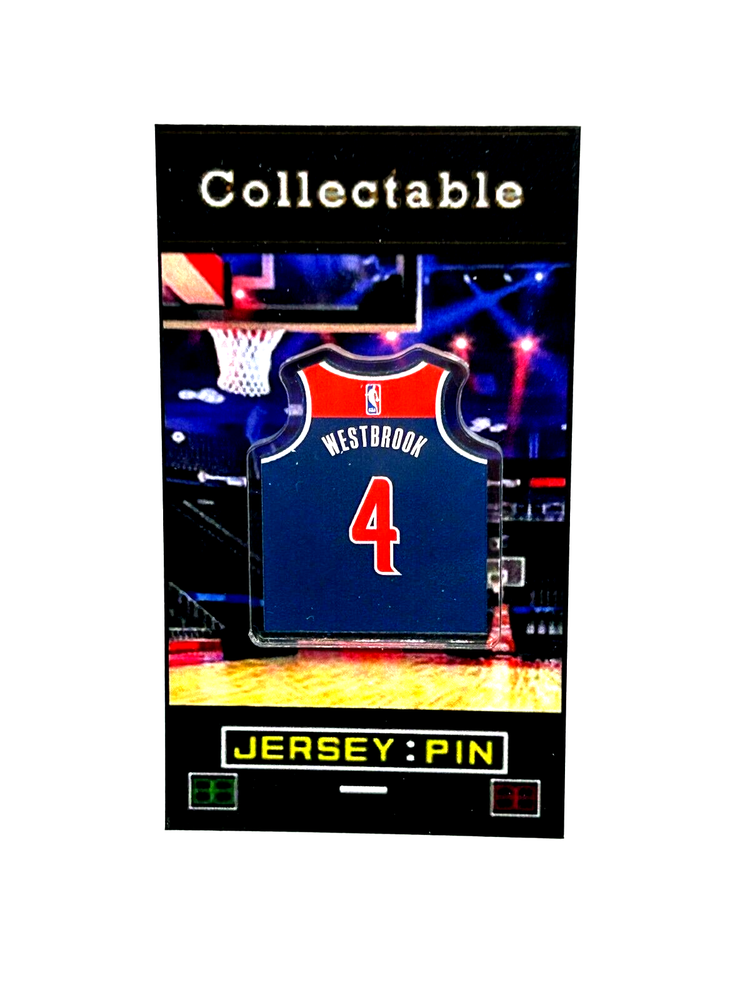 Washington Wizards Russell Westbrook Jersey Lapel Pin – Collectible with Free Shipping