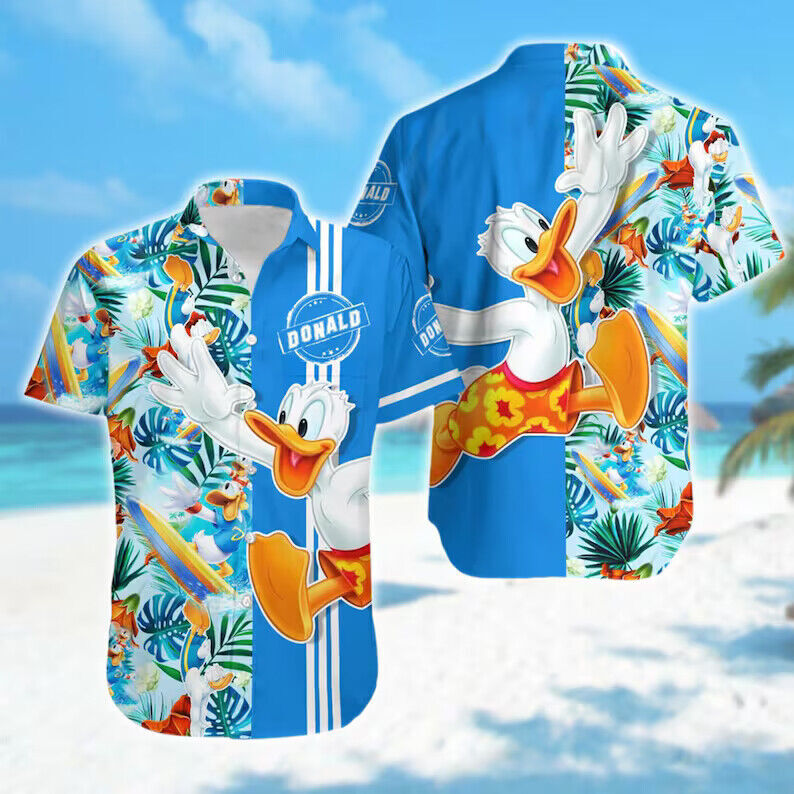 Donald Duck Floral Tropical 3D Hawaii Shirt MOTHER DAY GIFT ALL OVER PRINT