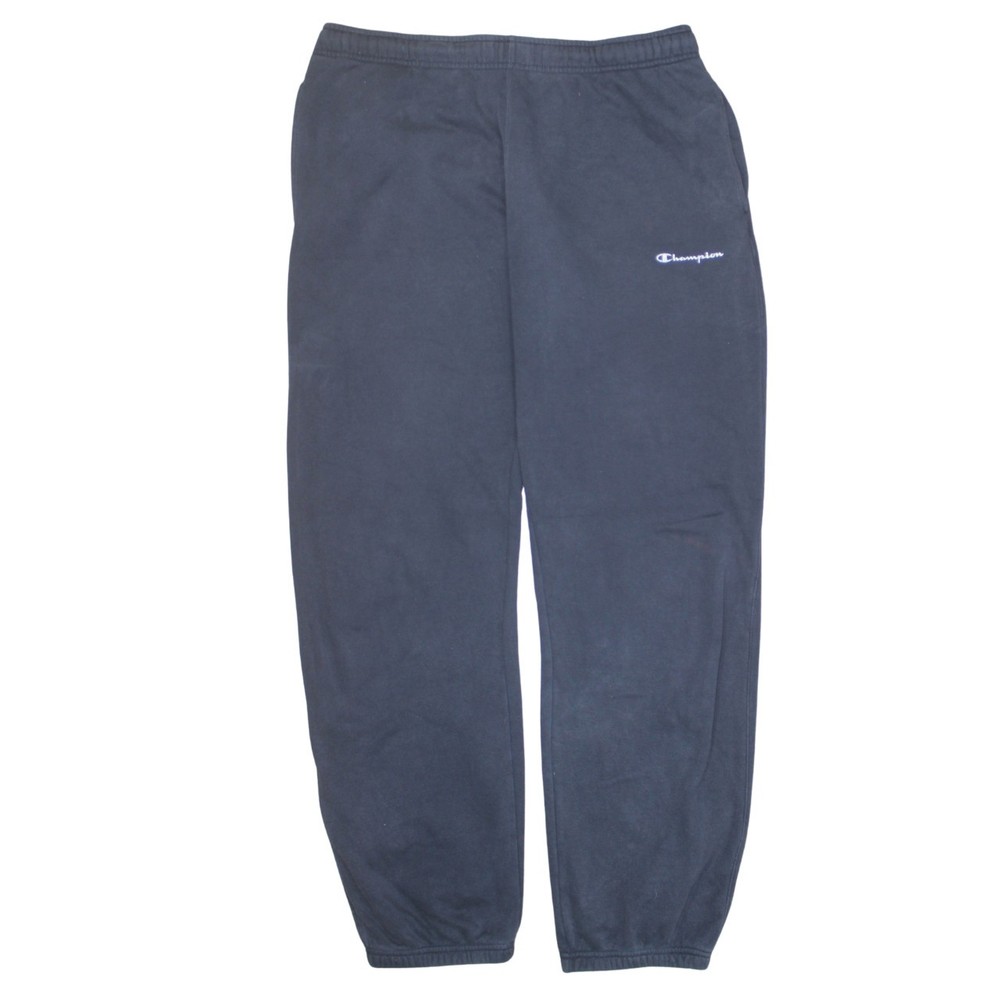 Champion Mens Joggers Navy Blue Fleece Elastic Waist Cuffed Sweatpants Gym L